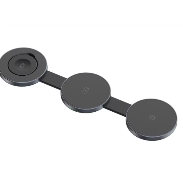High Quality 15W 3 in 1 foldable wireless charger Mini Fast Charging magnetic charger for Smart Watch for iphone