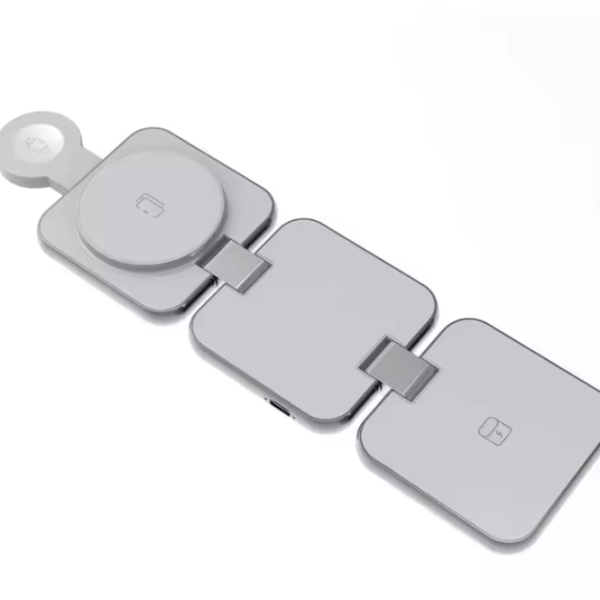 Hot Selling 15W 3 in 1 Wireless Charger Foldable Magnetic Charging Station for IPhone/ Watch/Earphone